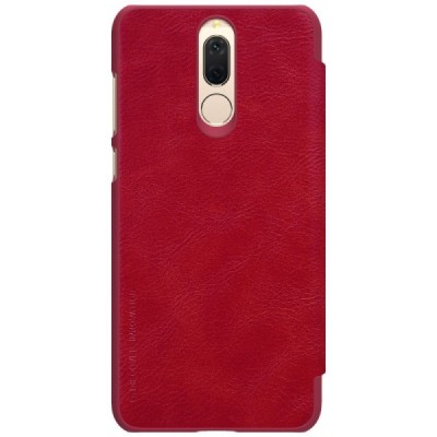 Prabangus „Nillkin“ Qin serijos raudonas odinis atverčiamas Huawei Mate 10 Lite dėklas - knygutė / Priedai.lt