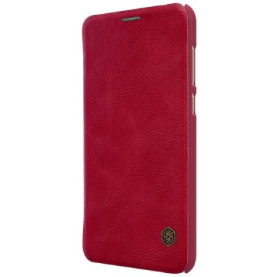 Prabangus „Nillkin“ Qin serijos raudonas odinis atverčiamas Huawei Mate 10 Lite dėklas - knygutė / Priedai.lt