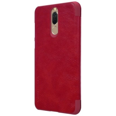 Prabangus „Nillkin“ Qin serijos raudonas odinis atverčiamas Huawei Mate 10 Lite dėklas - knygutė / Priedai.lt