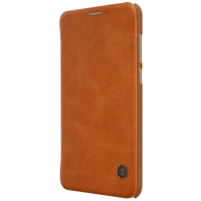 Greznais „Nillkin“ Qin sērijas ādas atvērams brūns Huawei Mate 10 Lite maciņš / Vacins.lv