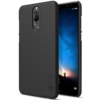 Huawei Mate 10 Lite Nillkin Frosted Shield melns plastmasas apvalks / vacins.lv
