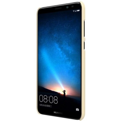 Huawei Mate 10 Lite Nillkin Frosted Shield zelta plastmasas apvalks + ekrāna aizsargplēve / Vacins.lv