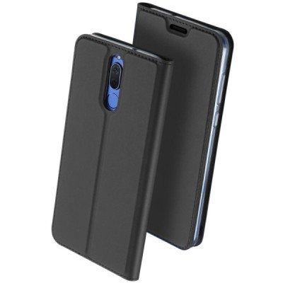 „Dux Ducis“ Skin serijos Huawei Mate 10 Lite juodas odinis atverčiamas dėklas / Priedai.lt