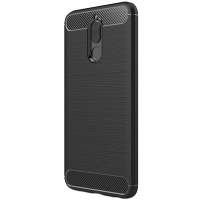Huawei Mate 10 Lite „Carbon“ cieta silikona (TPU) melns apvalks / vacins.lv