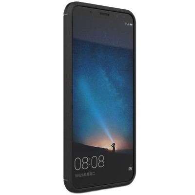 Huawei Mate 10 Lite „Carbon“ cieta silikona (TPU) melns apvalks / vacins.lv