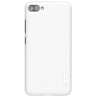 Asus Zenfone 4 Max (ZC554KL) Nillkin Frosted Shield balts plastmasas apvalks + ekrāna aizsargplēve / Vacins.lv