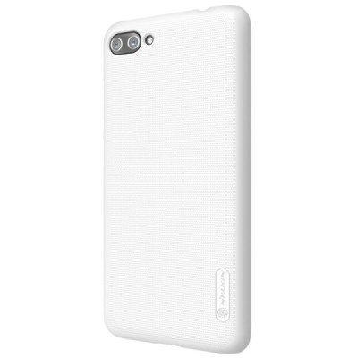 Asus Zenfone 4 Max (ZC554KL) Nillkin Frosted Shield balts plastmasas apvalks + ekrāna aizsargplēve / Vacins.lv