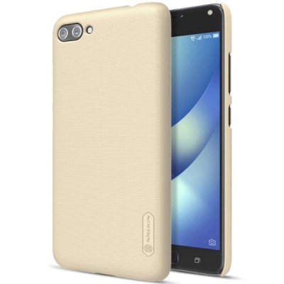 Asus Zenfone 4 Max (ZC554KL) Nillkin Frosted Shield zelta plastmasas apvalks + ekrāna aizsargplēve / Vacins.lv