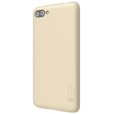 Asus Zenfone 4 Max (ZC554KL) Nillkin Frosted Shield zelta plastmasas apvalks + ekrāna aizsargplēve / Vacins.lv