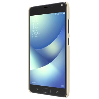 Asus Zenfone 4 Max (ZC554KL) Nillkin Frosted Shield zelta plastmasas apvalks + ekrāna aizsargplēve / Vacins.lv