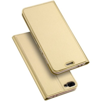 Asus Zenfone 4 Max (ZC554KL) „Dux Ducis“ Skin sērijas zelta ādas atvērams maciņš / Vacins.lv