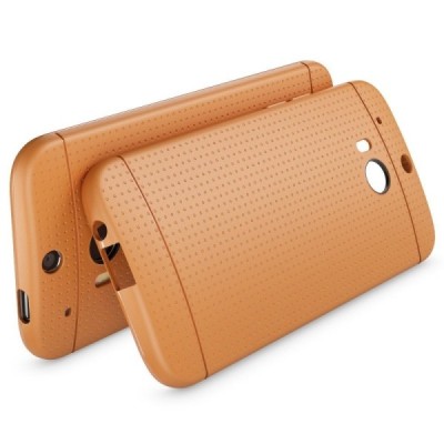 HTC One M8 ir HTC One M8s „Dots“ kieto silikono rudas TPU dėklas - nugarėlė / Priedai.lt
