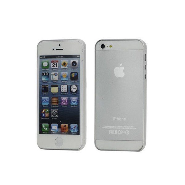 Ploniausias pasaulyje dėklas - skaidrus, baltas (iPhone 5 / 5S / SE 2016)