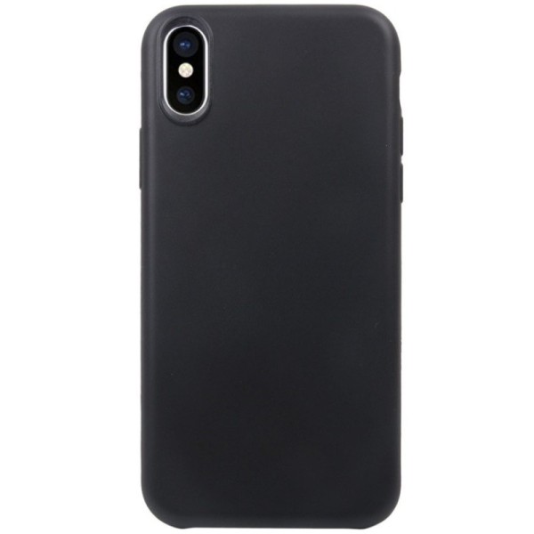 Cieta silikona (TPU) apvalks - melns (iPhone X / Xs)