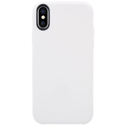 Apple iPhone X (iPhone Xs) cieta silikona (TPU) balts apvalks / vacins.lv