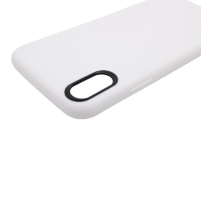 Apple iPhone X (iPhone Xs) kieto silikono TPU baltas dėklas - nugarėlė / Priedai.lt