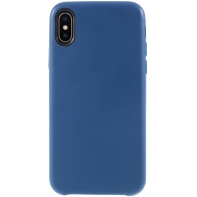 Soft Slim Apple iPhone X (iPhone Xs) zils ādas apvalks / Vacins.lv