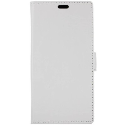 Asus Zenfone 4 Max (ZC554KL) atvēramais ādas balts maciņš (maks) / Vacins.lv