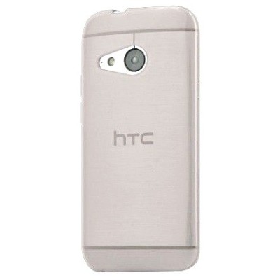 HTC One mini 2 (M8 mini) kieto silikono TPU skaidrus (matinis) dėklas - nugarėlė / Priedai.lt