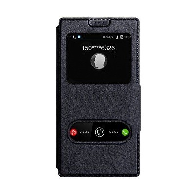 Sony Xperia Z3 View Window atverčiamas juodas dėklas - knygutė / Priedai.lt