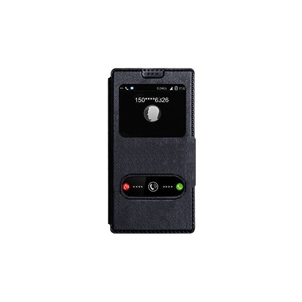 Atverčiamas „View Window“ dėklas - juodas (Xperia Z3)