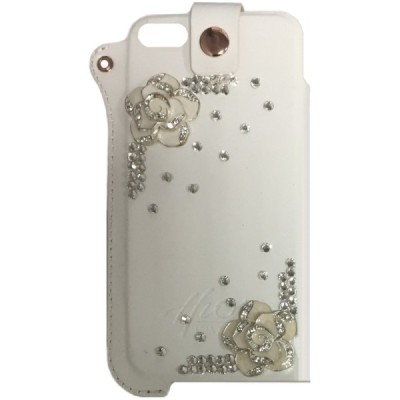 Apple iPhone SE (5, 5s) Fashion Leather balta įmautė / Priedai.lt