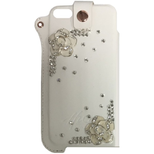 Fashion Leather įmautė - balta (iPhone 5 / 5S / SE 2016)