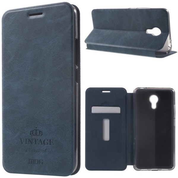 „Mofi“ Vintage atvērams maciņš - zils (m3 note)