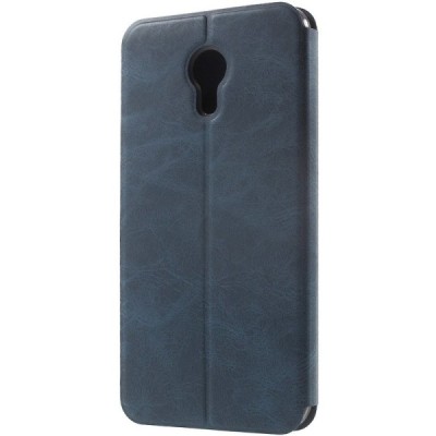 Meizu m3 note „Mofi“ Vintage sērijas zils ādas atvērams maciņš / Vacins.lv