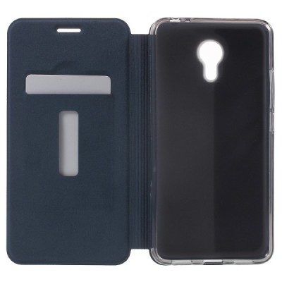 Meizu m3 note „Mofi“ Vintage sērijas zils ādas atvērams maciņš / Vacins.lv