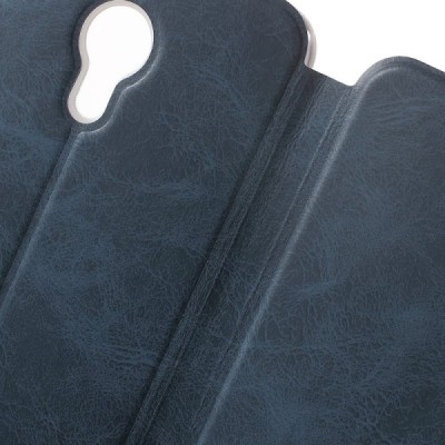 Meizu m3 note „Mofi“ Vintage sērijas zils ādas atvērams maciņš / Vacins.lv