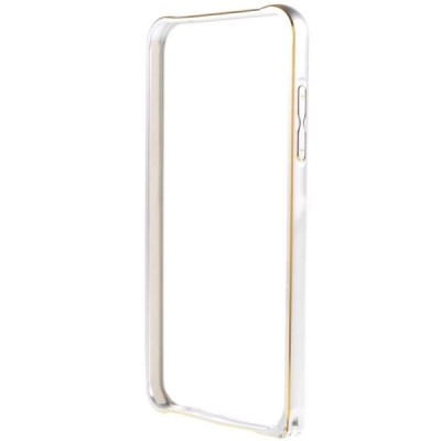 Sidabrinis klasikinis Samsung Galaxy S6 Edge G925 rėmelis - kraštų apvadas (bamperis) / Priedai.lt