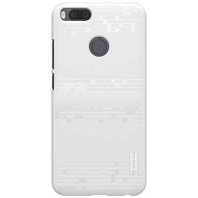 Nillkin Frosted Shield Xiaomi Mi A1 ir Mi 5X baltas plastikinis dėklas + apsauginė ekrano plėvelė / Priedai.lt