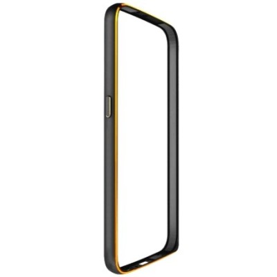 Samsung Galaxy S6 G920 klasiskais melns cieta silikona rāmis (sānu apmale, bamperis) / Vacins.lv