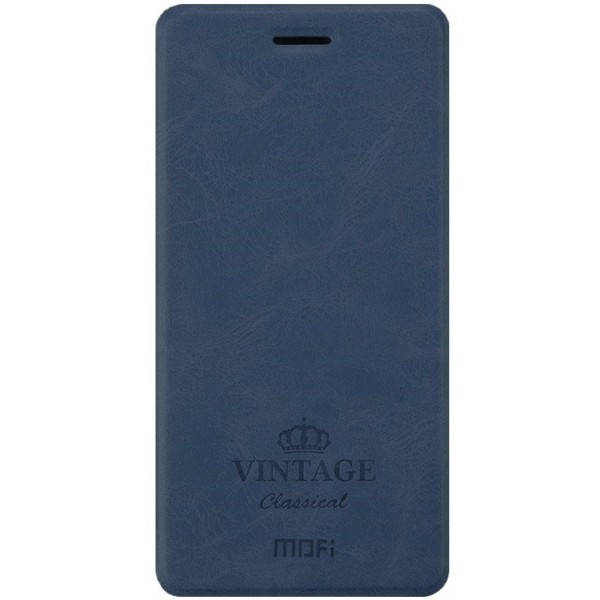 „Mofi“ Vintage atvērams maciņš - zils (Redmi Note 4)