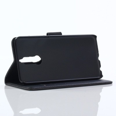 Huawei Mate 10 Lite atvēramais ādas melns retro maciņš (maks) / Vacins.lv