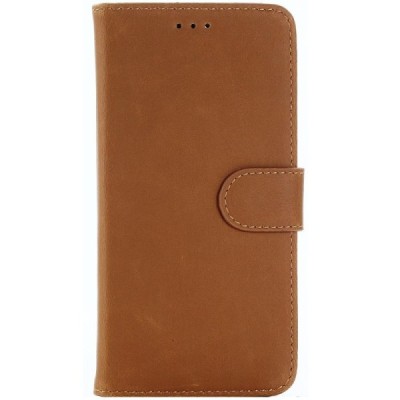 Huawei Mate 10 Lite atverčiamas rudas odinis retro dėklas - piniginė / Priedai.lt