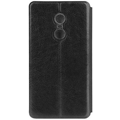 Xiaomi Redmi Note 4 „Mofi“ Rui sērijas melns ādas atvērams maciņš / Vacins.lv