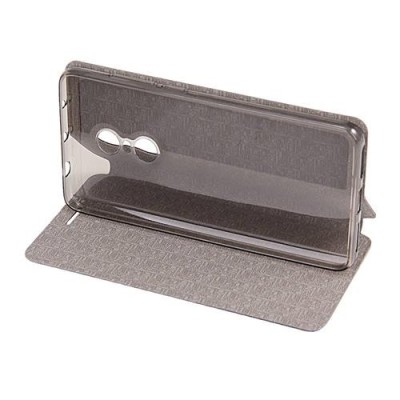 Xiaomi Redmi Note 4 „Mofi“ Rui sērijas melns ādas atvērams maciņš / Vacins.lv