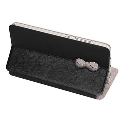 Xiaomi Redmi Note 4 „Mofi“ Rui sērijas melns ādas atvērams maciņš / Vacins.lv