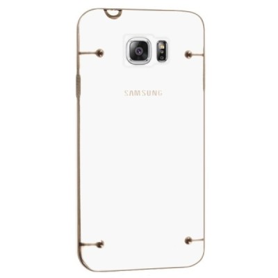 Samsung Galaxy Note 5 (N920)  Plastmāsas dzidrs apvalks - zelta / Vacins.lv