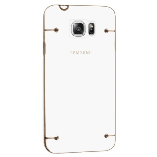 Plastmāsas dzidrs apvalks - zelta (Galaxy Note 5)