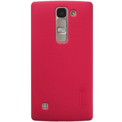LG Spirit Nillkin Frosted Shield sarkans plastmasas apvalks + ekrāna aizsargplēve / Vacins.lv