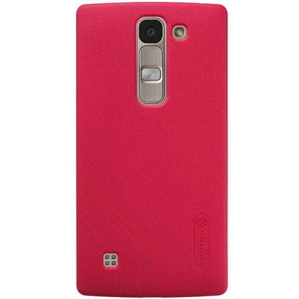 „Nillkin“ Frosted Shield dėklas - raudonas + apsauginė ekrano plėvelė (Spirit)