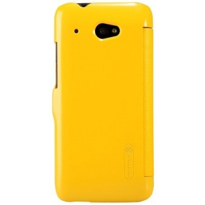 HTC Desire 601 „Nillkin“ Fresh atvēramais dzeltens futrālis / Vacins.lv
