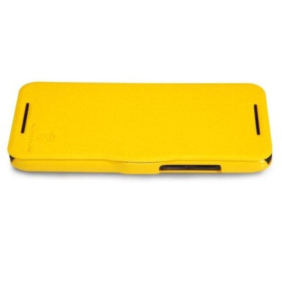 HTC Desire 601 „Nillkin“ Fresh atvēramais dzeltens futrālis / Vacins.lv