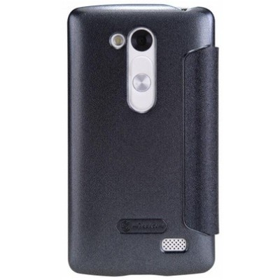 LG L Bello (D331, D335) „Nillkin“ Sparkle atvēramais pelēks maciņš / Vacins.lv