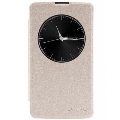LG L Bello (D331, D335) „Nillkin“ Sparkle atvēramais zelta maciņš / Vacins.lv