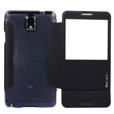 Samsung Galaxy Note 3 Baseus Folio atvēramais melns maciņš / Vacins.lv
