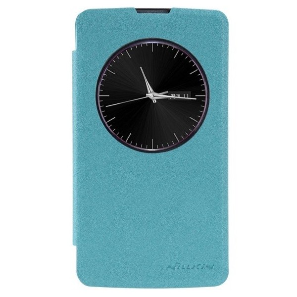 „Nillkin“ Sparkle atverčiamas dėklas - mėlynas (L Fino)